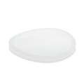 Perforated Roll & Hand Towels | Pactiv Corp. NL640L Newspring DELItainer 6.45 in. Diameter x 0.45 in. Height Plastic Microwavable Container Lid - Translucent (120/Carton) image number 1