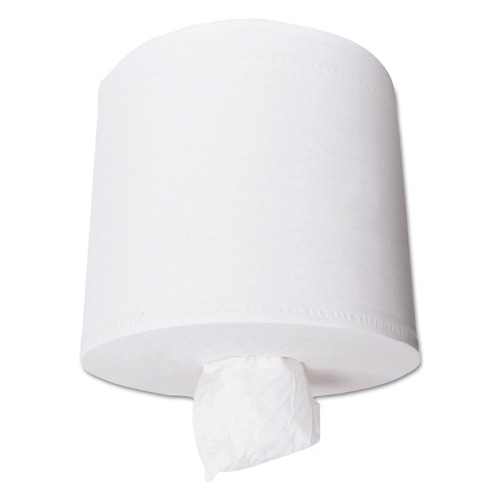 Perforated Roll & Hand Towels | Kleenex 01320 8 in. x 15 in. 1-Ply Premiere Perforated Center-Pull Towels - White (4 Rolls/Carton) image number 0