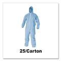 Cleaning Cloths & Wipes | KleenGuard 45353 A65 Zipper Front Flame-Resistant Coveralls - Large/Blue (25/Carton) image number 4