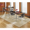 Indoor Seating | Iceberg 64517 18 in. Seat Height Supports Up to 225 lbs. CafeWorks Chair - Graphite Seat/Back, Silver Base (2/Carton) image number 4