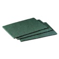 Scouring Pads & Sticks | Scotch-Brite PROFESSIONAL 96CC 6 in. x 9 in. Commercial Scouring Pad 96 - Green (10/Pack) image number 2