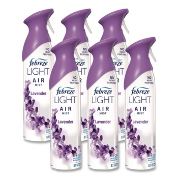 Febreze 80841942 8.1 oz AIR Aerosol Spray - Lavender (6/Carton)