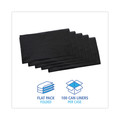 Low-Density Trash Bags | Boardwalk H8046HBK 40 in. x 46 in. 45 gal. 0.7 mil Linear Low Density Industrial Flat Pack Can Liners - Black (100/Carton) image number 2