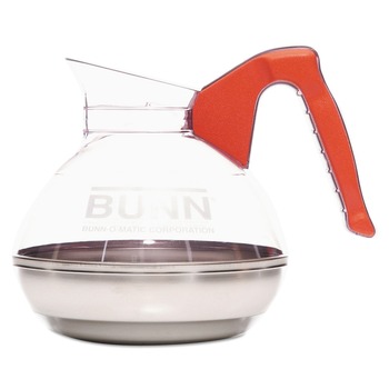 DECANTERS AND PITCHERS | BUNN 06101.0101 64 oz. Easy Pour Decanter - Orange Handle
