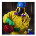 Cleaning Cloths & Wipes | Ansell KCC 00683 A70 Chemical Spray Protection Coveralls - Large/Yellow (12/Carton) image number 3