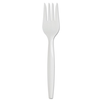Dixie SSF21P SmartStock Series-B 5.8 in. Mediumweight Plastic Cutlery Forks Refill - White (40/Pack, 24 Packs/Carton)