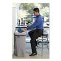 Waste Receptacle Lids | Rubbermaid Commercial FG268988GRAY Untouchable 16 in. Square Swing Top Lid - Gray image number 3