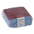 Mop Heads | Boardwalk BWKLM30311L Looped End Wideband Cotton/Synthetic Mop Heads - Large, Blue (12/Carton) image number 2