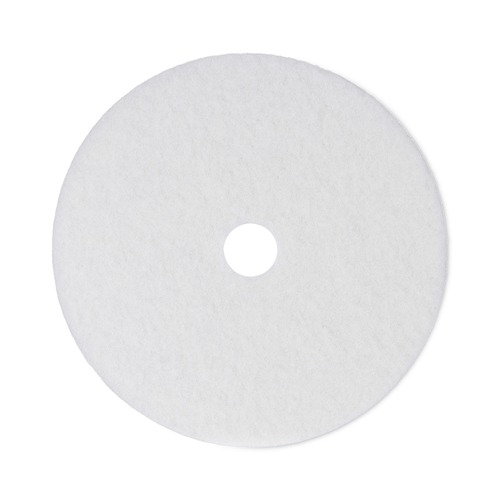 Floor Pads-Cleaning, Buffing & Polishing | Boardwalk BWK4024WHI 24 in. Diameter Polishing Floor Pads - White (5/Carton) image number 0