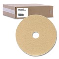 Floor Pads-Cleaning, Buffing & Polishing | Boardwalk 7000126614 27 in. Diameter Burnishing Floor Pads - Tan (5/Carton) image number 2