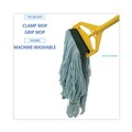 Mop Heads | Boardwalk BWK1400MCT EchoMop with Looped-End Synthetic/Cotton Wet Mop Head - Medium, Blue (12/Carton) image number 6