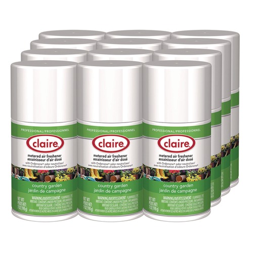Air Fresheners & Odor Eliminators | Claire 1000003941 11 oz. Aerosol Spray Metered Air Freshener - Country Garden (12/Carton) image number 0