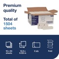 Perforated Roll & Hand Towels | Tork 101298 2-Ply 9.12 x 12.8 Xpress Extra Soft Multifold Towel - White (16/Carton) image number 2