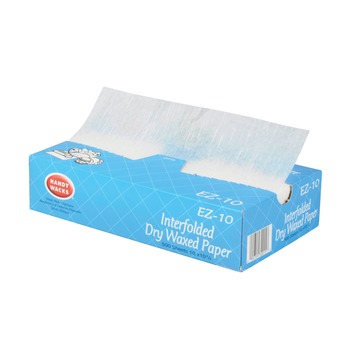PAPER WRAPS | Handy Wacks EZ10 10.75 in. x 10 in. Interfolded Dry Waxed Paper Deli Sheets (12/Carton)