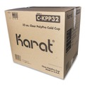 Cups | Karat C-KPP32 32 oz. PolyPro (PP) Plastic Cups - Translucent (600/Carton) image number 0