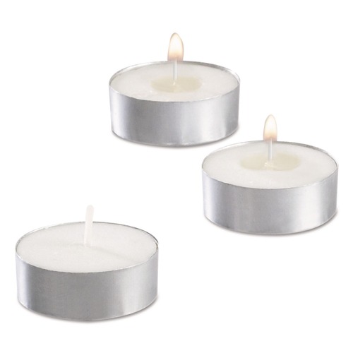 Candles | Sterno STE 40100 5 Hour Burn 0.5 in. Tealight Candle - White (500/Carton) image number 0