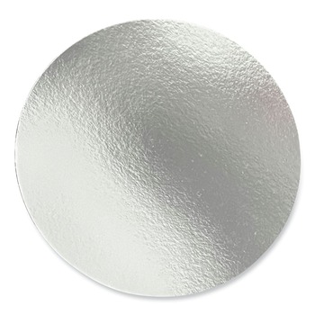 Boardwalk BWKROUND7FLID 7 in. Flat Paper Lids Aluminum Round for To-Go Containers - Silver (500/Carton)