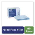 Cleaning Cloths & Wipes | Tork 192183 11.75 x 14.75 1-Ply Small Pack Foodservice Cloth - Blue/White/Unscented (4/Carton) image number 2