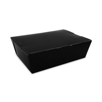  | SCT SCH 0753 ChampPak 7.75 in. x 5.5 in. x 2.5 in. Carryout Boxes - Black (200/Carton)