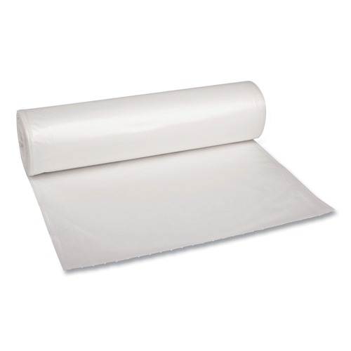 Low-Density Trash Bags | Boardwalk X7658SCKR01 38 in. x 58 in. 1.1 mil 60 gal. Recycled Low-Density Polyethylene Can Liners - Clear (100/Carton) image number 0