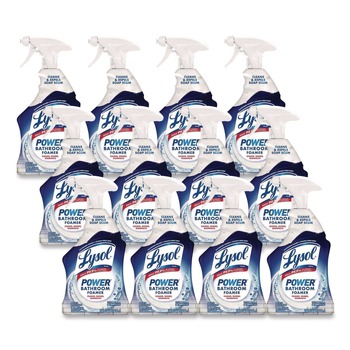 LYSOL Brand 19200-02699 32 oz. Spray Bottle Liquid Disinfectant Power Bathroom Foamer - Atlantic Fresh Scent (12/Carton)