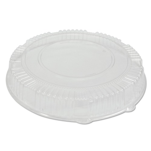 Food Containers & Lids | WNA WNA A16PETDM 16 in. Diameter x 2.75 in. Caterline Plastic Dome Lids - Clear (25/Carton) image number 0