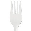 Disposable Forks | Dixie SSF21P SmartStock Series-B 5.8 in. Mediumweight Plastic Cutlery Forks Refill - White (40/Pack, 24 Packs/Carton) image number 1