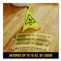 Sorbents | Rubbermaid Commercial FG425200YEL 16.5 in. x 20 in. 16 oz. Caution Wet Floor Over-the-Spill Pad (22 Sheets/Pack) image number 5