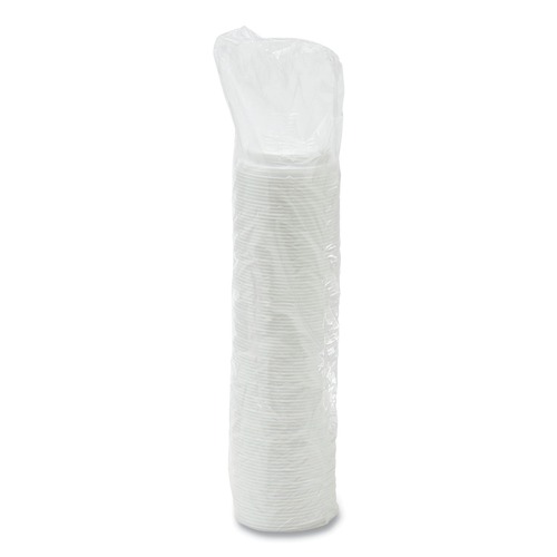 Cup Lids | Dart 16EL Cappuccino Dome Sipper Lids Fits 12 oz. to 24 oz. Hot Cups - White (1000/Carton) image number 0
