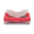 Pencil Pouches & Boxes | C-Line 48500 8.25 in. x 5.43 in. x 2.43 in. 3 Compartments Storage Box - Assorted Colors (12/Carton) image number 2