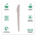 Disposable Knives | Eco-Products EP-S011-W Plantware 6 in. Knife Compostable Cutlery - White (1000/Carton) image number 6