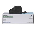 Food Service Disposable & Single Use Gloves | Boardwalk BWK396XLCT 4.4 mil Disposable General-Purpose Powder-Free Nitrile Gloves - X-Large, Black (1000/Carton) image number 2