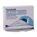 Disposable Knives | Boardwalk BWK KNIFEMWPS Mediumweight Polystyrene Cutlery Knife - White (1000/Carton) image number 3