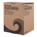 Cleaning Cloths & Wipes | Boardwalk BWK-V040CGW 10 in. x 12 in. Centerpull DRC Wipers - White (200/Carton) image number 4
