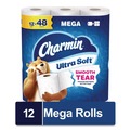 Toilet Tissues | Charmin 80841801 2-Ply Septic Safe Ultra Soft Bathroom Tissue Mega Roll - White (208 Sheets/Roll, 12 Rolls/Pack, 5 Packs/Carton) image number 1