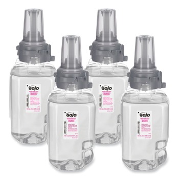 GOJO Industries 8712-04 700 mL Antibacterial Foam Hand Wash Refill for ADX-7 Dispensers - Plum Scent (4/Carton)