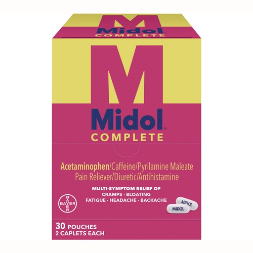 Medicines | Midol 64458 Complete Menstrual Caplets 2/Pack 30 Packs/Box image number 0