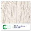 Mop Heads | Boardwalk BWK2016CEA #16 Cut-End Cotton Wet Mop Head - White image number 8