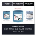 Perforated Roll & Hand Towels | WypAll 41043 Power Clean X80 12.4 in. x 12.2 in. Jumbo Roll Heavy Duty Cloths - Blue (475/Roll) image number 9
