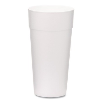 WinCup 221977 24 oz Foam Drink Cups - White (300/Carton)