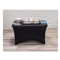 Perforated Roll & Hand Towels | Iceberg 16511 iGear 24 in. x 48 in. Polyester/Spandex Stretch-Fabric Table Cover - Black image number 3