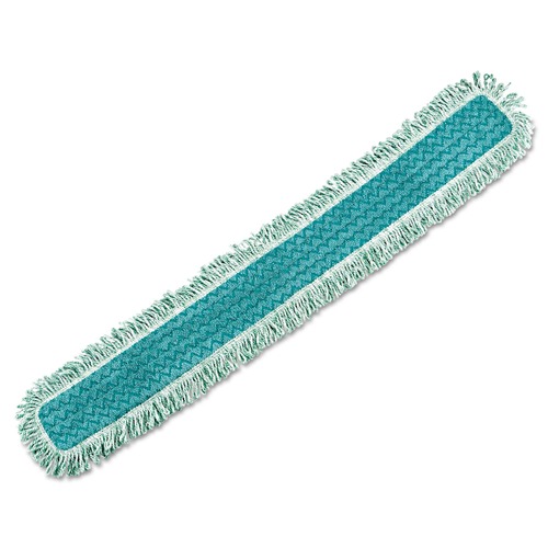 Mop Heads | Rubbermaid Commercial HYGEN FGQ44900GR00 48 in. Microfiber Dust Mop Heads With Fringe - Green image number 0