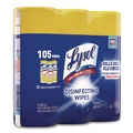 Cleaning Cloths & Wipes | LYSOL Brand 19200-82159 7 in. x 7.25 in. 1-Ply Disinfecting Wipes - Lemon and Lime Blossom White (4/Carton) image number 1