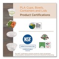 Food Containers & Lids | World Centric BQLCS24 8.8 in. x 8.8 in. PLA Lids for Fiber Bowls - Clear (200/Carton) image number 4