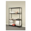 Racks & Shelving | Alera ALESW504818BL NSF Certified Industrial 48 in. x 18 in. x 72 in. 4-Shelf Wire Shelving Starter Kit - Black image number 10