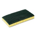 Scouring Pads & Sticks | AmerCareRoyal S740C/20 3.5 x 6 Heavy-Duty Scrubbing Sponge - Yellow/Green (20/Carton) image number 1