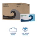 Janitorial Disposable & Single Use Gloves | Boardwalk 382MCTA 5 mil Disposable Examination Nitrile Gloves - Medium, Blue (1000/Carton) image number 5