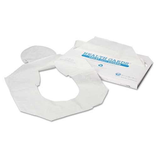 Toilet Seat Covers | HOSPECO HG-1000 Health Gards Half-Fold 14.25 in. x 16.5 in. Toilet Seat Covers - White (1000/Carton) image number 0