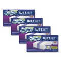 Mop Heads | Swiffer 08443 WetJet 11.3 in. x 5.4 in. System Cloth Refills - White (24-Piece/Box, 4 Boxes/Carton) image number 0