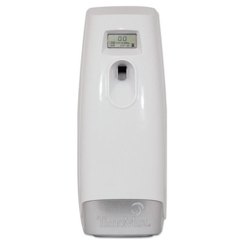 Air Freshener Dispensers | TimeMist 1048502 3.4 in. x 3.4 in. x 8.25 in. Plus Metered Aerosol Fragrance Dispenser - White image number 0